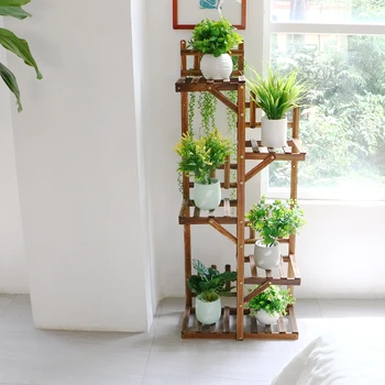 5 Tier Indoor Plant Stand Flower Pot Rack Multiple Holder Vertical Shelf Planter Display Shelving Unit for Patio Garden Corner