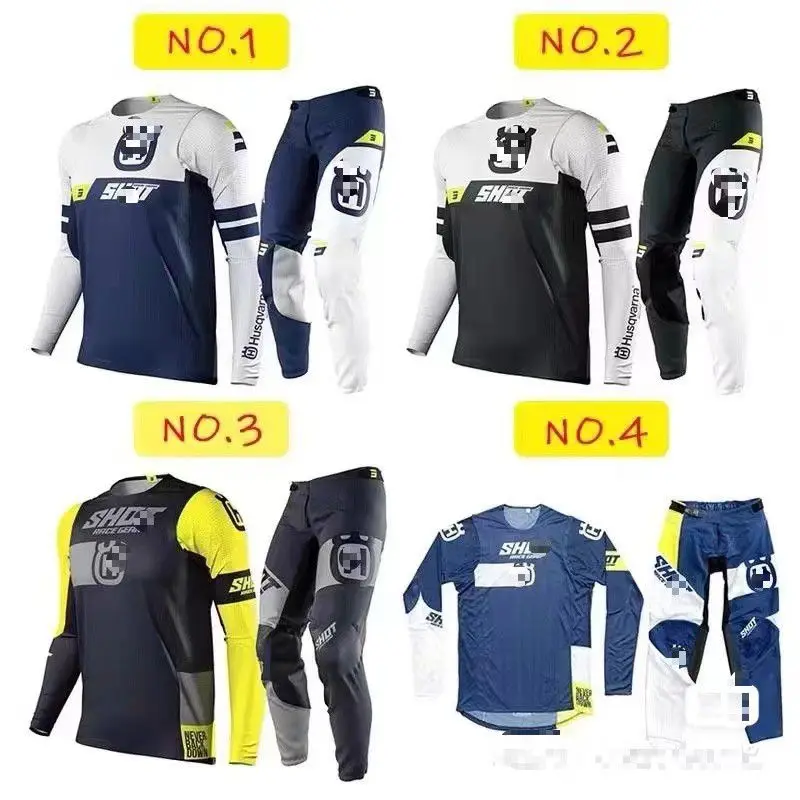 Трикотажные брюки для езды на мотоцикле комбо мужские из Джерси мотокросса