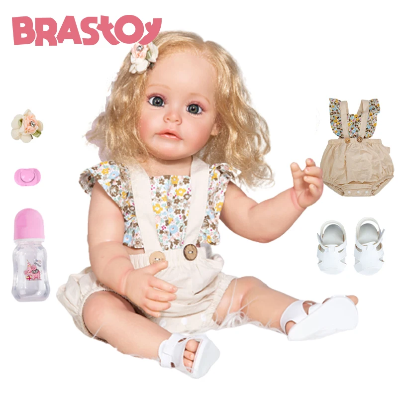 Силиконовая кукла для новорожденных 55 см |