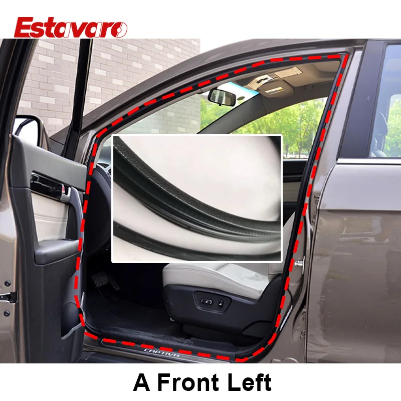 

Водонепроницаемая уплотнительная лента для Chevrolet Captiva, уплотнительная рамка передней и задней двери кузова, пылезащитные молдинги, автомобильные аксессуары