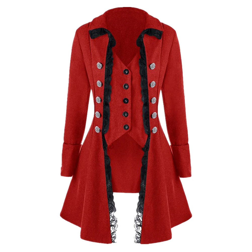 Женский готический пиджак на пуговицах