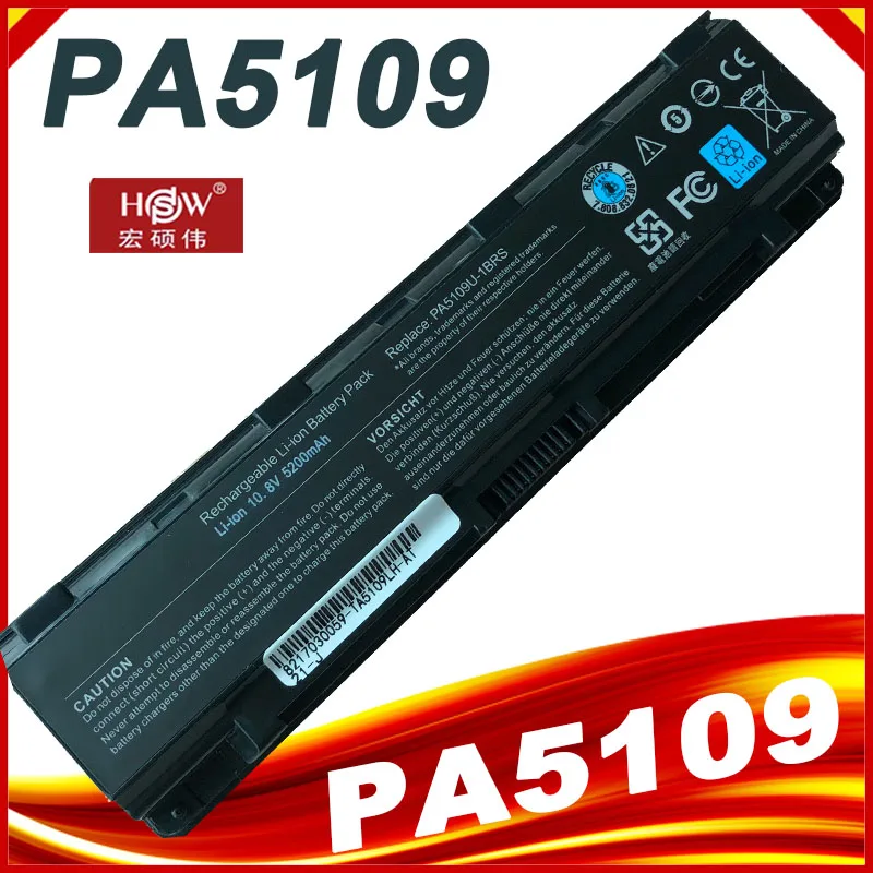 

Laptop Battery 10.8V 5200mAh PA5108U-1BRS For Toshiba Satellite C50T C55 C70 C75D PA5110U-1BRS PA5109U-1BRS PABAS271 PABAS272