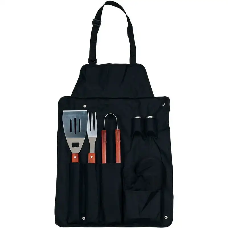 

7-Piece BBQ Apron and Utensil Set