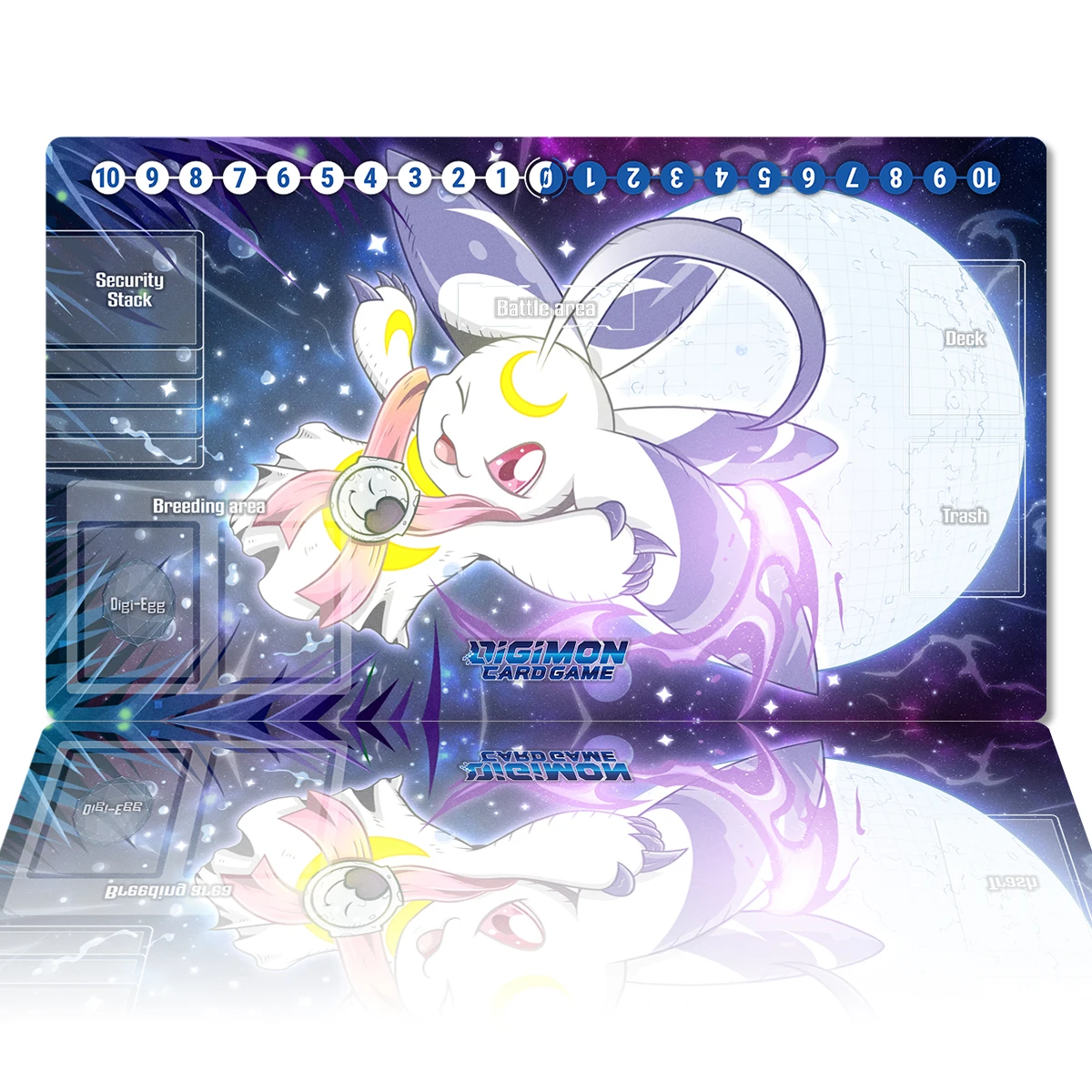 

Digimon Playmat lunamon DTCG CCG Card Game Board Game Mat Anime Mouse Pad Custom Desk Mat Gaming Accessories Zones Bag