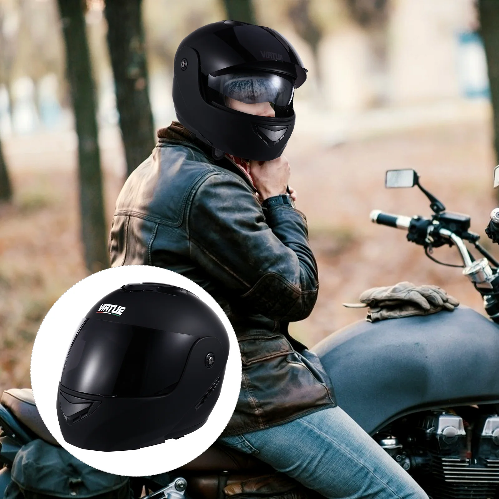 

Face Cycling Head Protector Off-Road Bike Fashion Motorcycle Motocycle Protective Hat