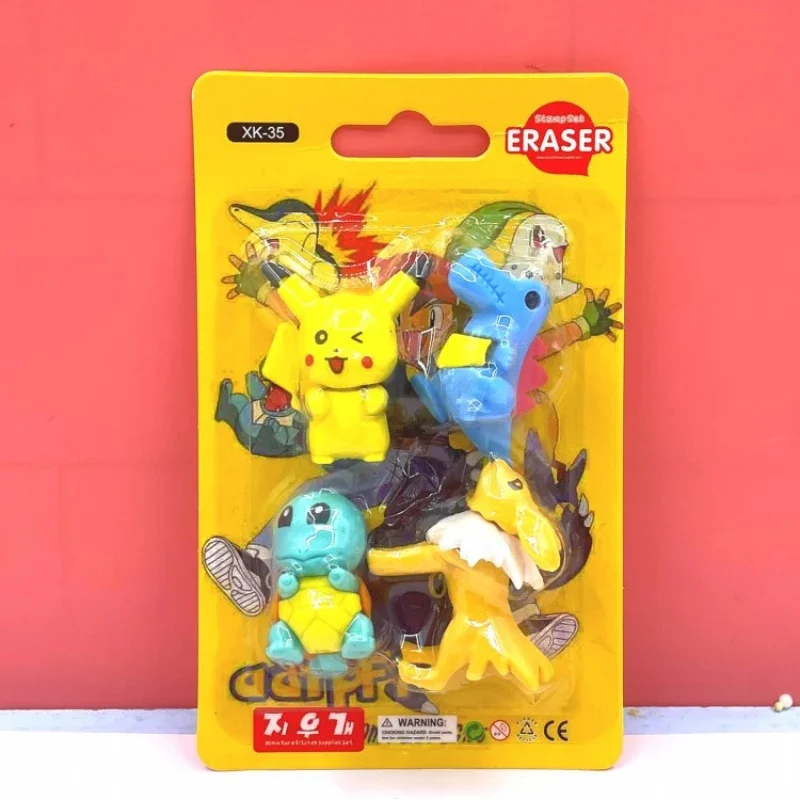 Ластик с изображением Покемона Пикачу милый мультфильм аниме Дженни Черепаха