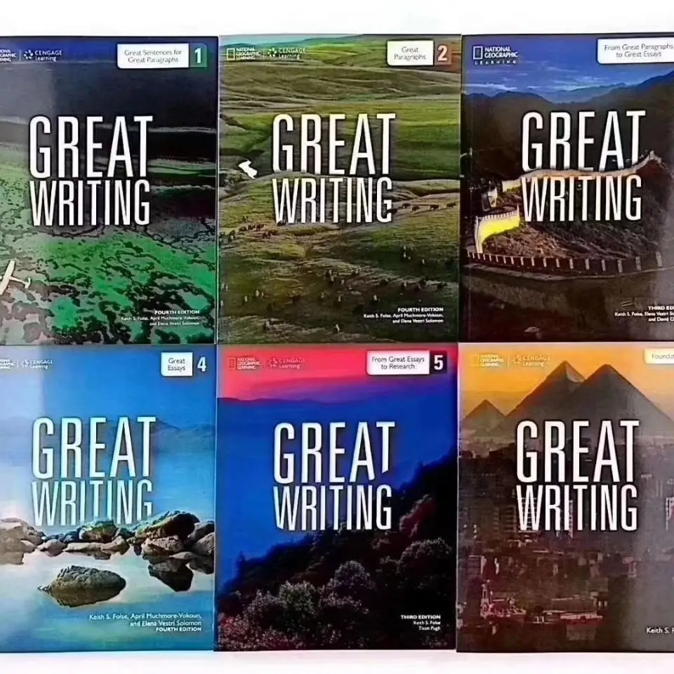 

National Geographic English Writing Material Fourth Edition Great Writing Complete Set Of 6 Copies
