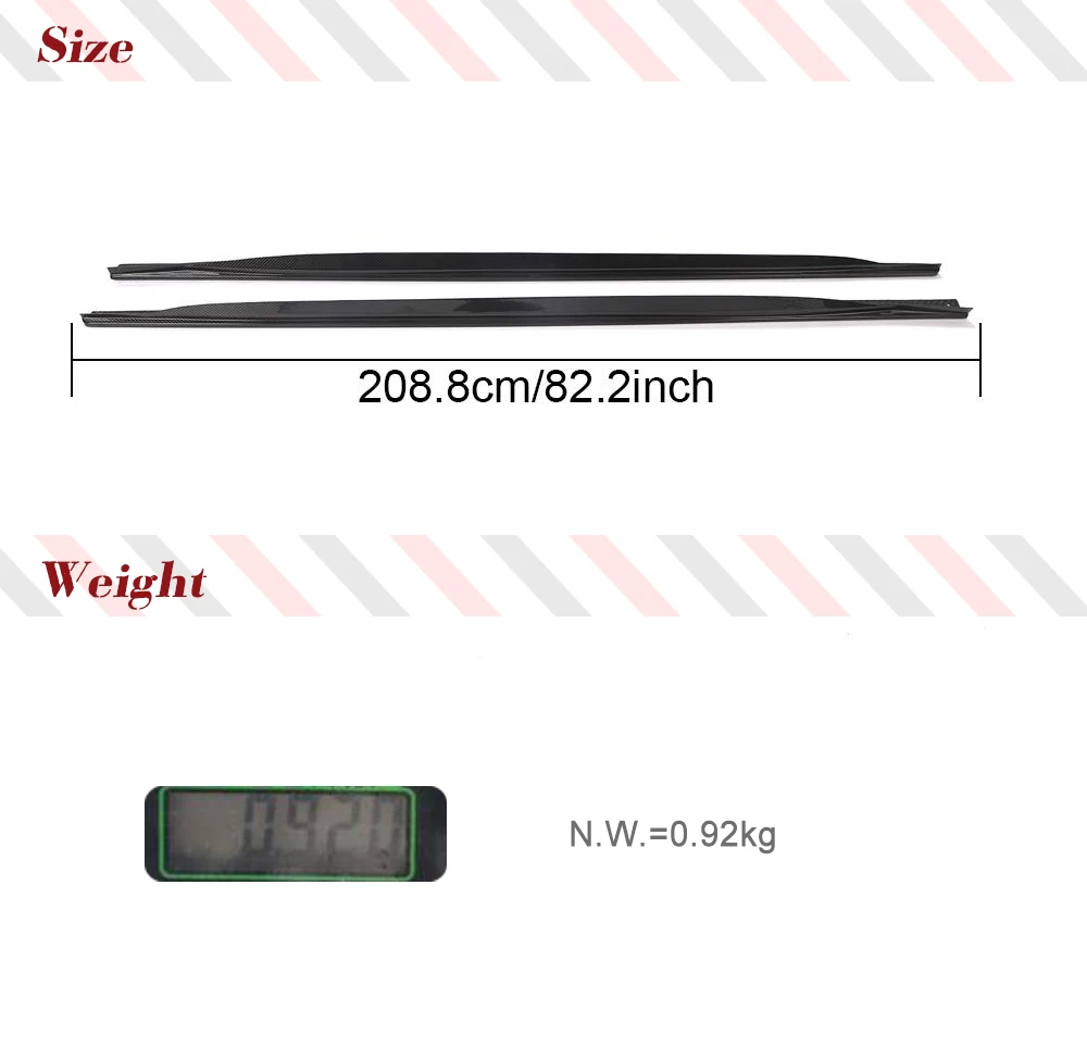 Удлинитель боковой юбки из сухого углерода для BMW 4 серии G22 G23 M-SPORT 2D рокерная