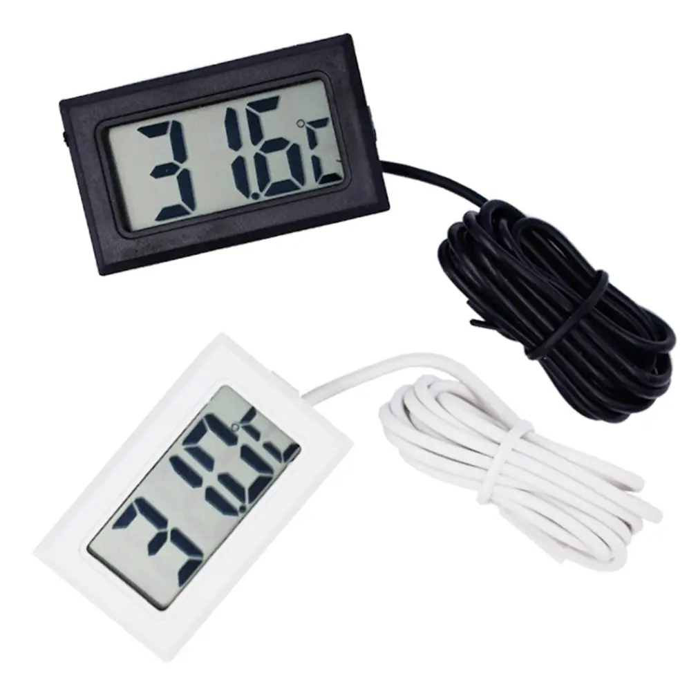 digital lcd display thermostat electronic thermometer aquarium refrigerator water temperature gauge with waterproof probe sale free global shipping