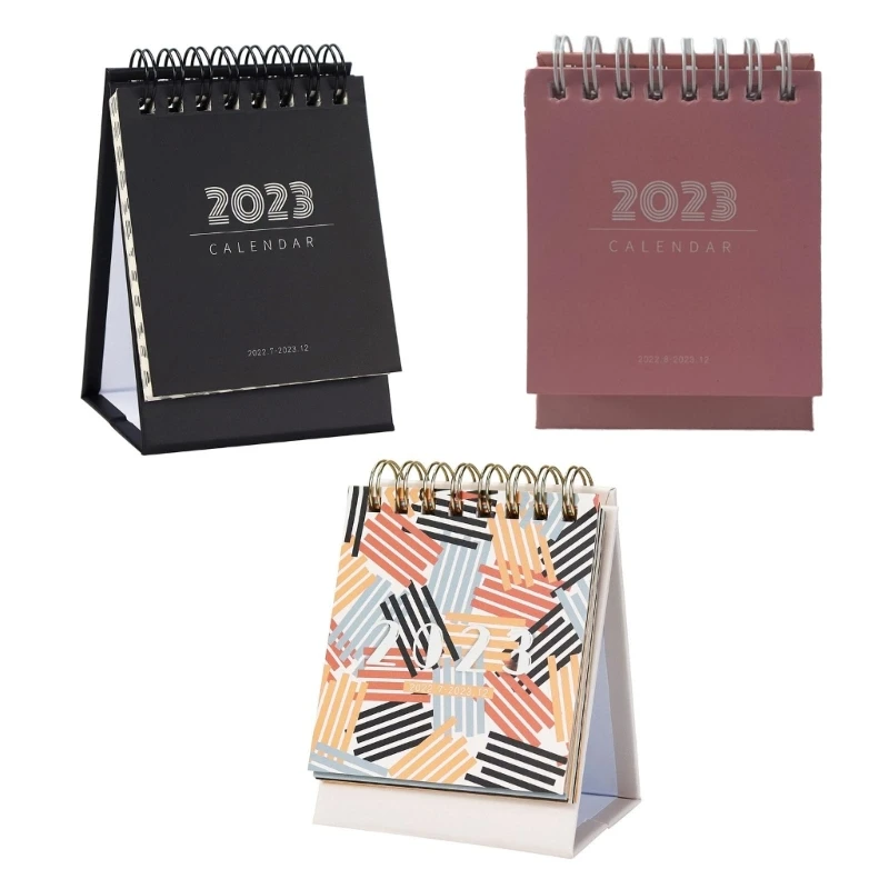 

Mini Desk Calendar Decoration July 2022 to Dec 2023 Desktop Calendar Monthly Desktop Calendar Twin-Wire Binding Calendar