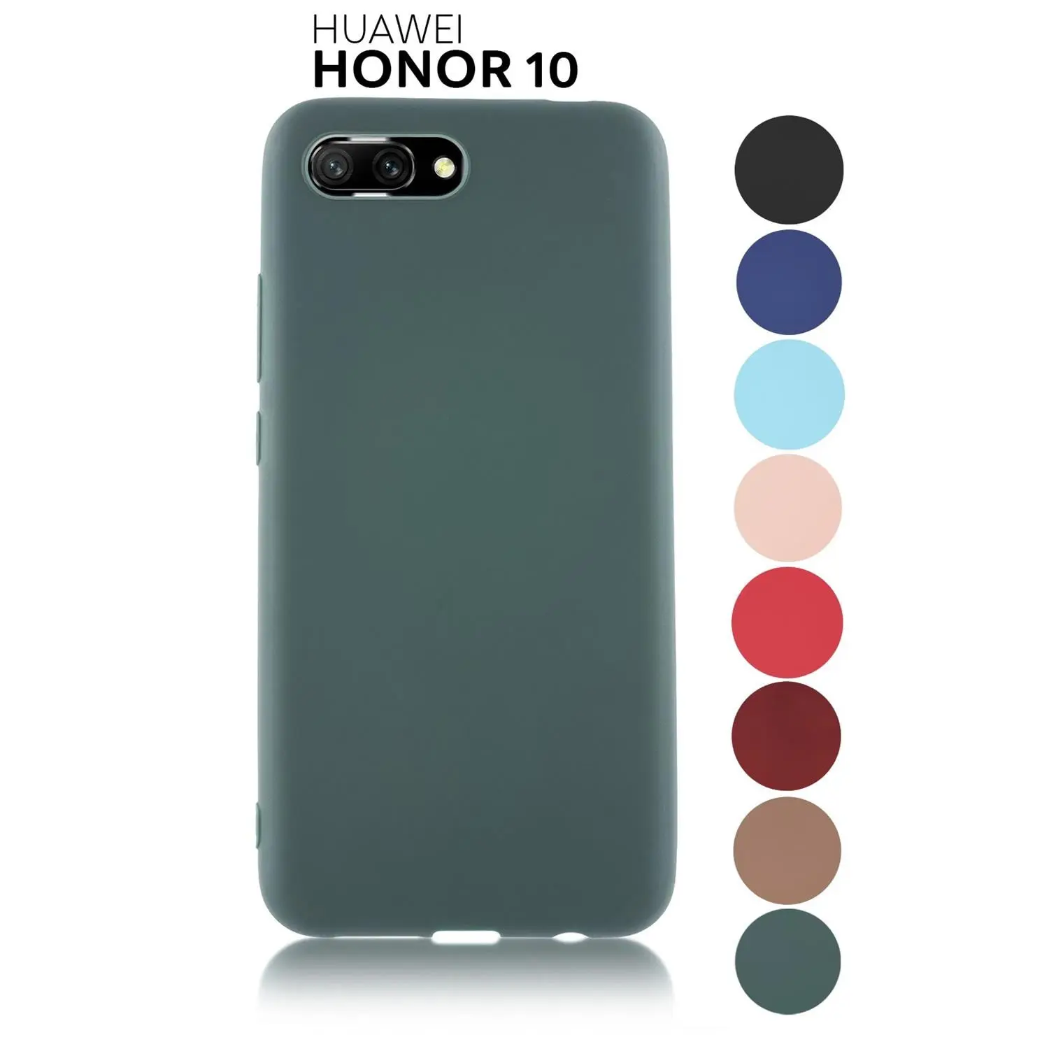 Чехол накладка ROSCO для Huawei Honor 10 тонкий из силикона с матовым покрытием и