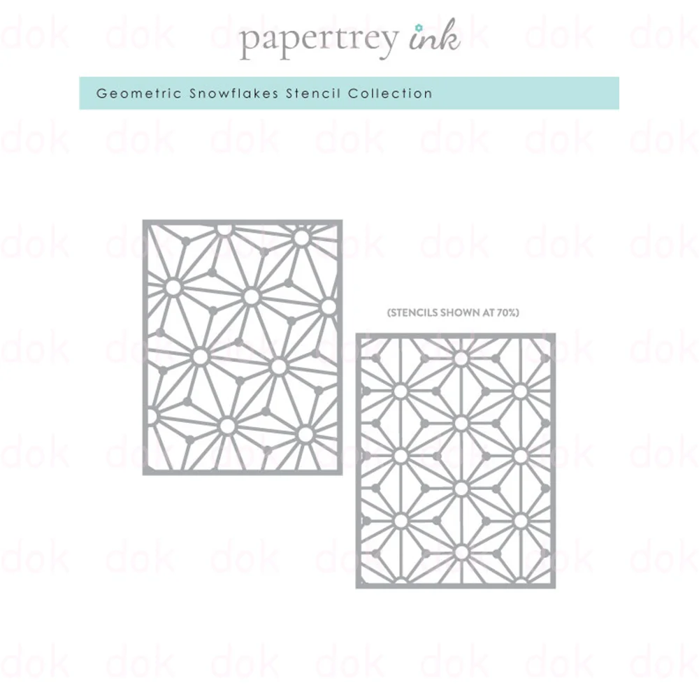 

Geometric Snowflakes New Arrival Plastic Stencil Cutting Dies For DIY Stencil Scrapbook Paper Card Photo Album Decoration 2022