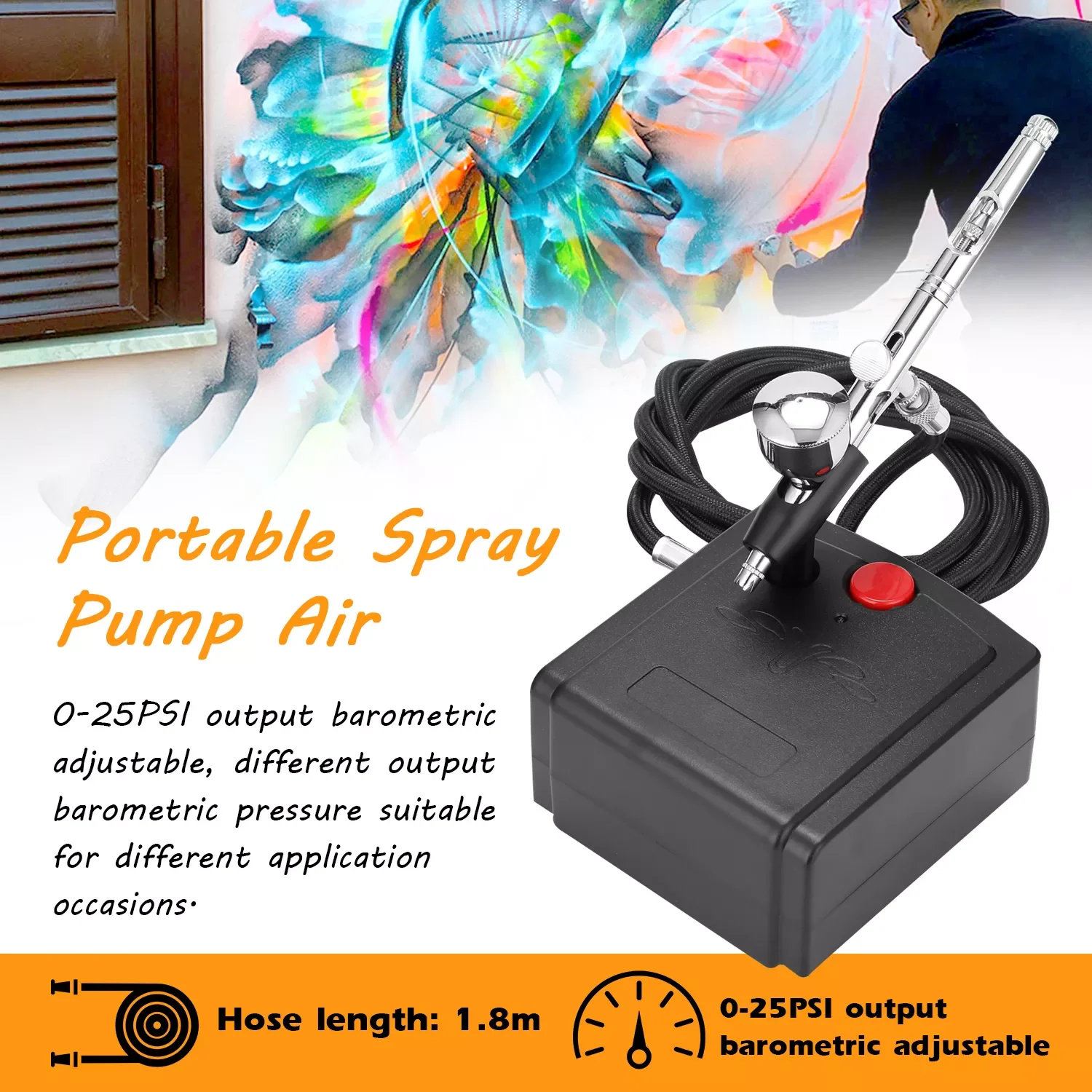 

NEW2023 T100 Airbrush with Compressor Spray Gun Spray Air Compressor for Makeup Art Painting Craft Model Flower Spraying Machin