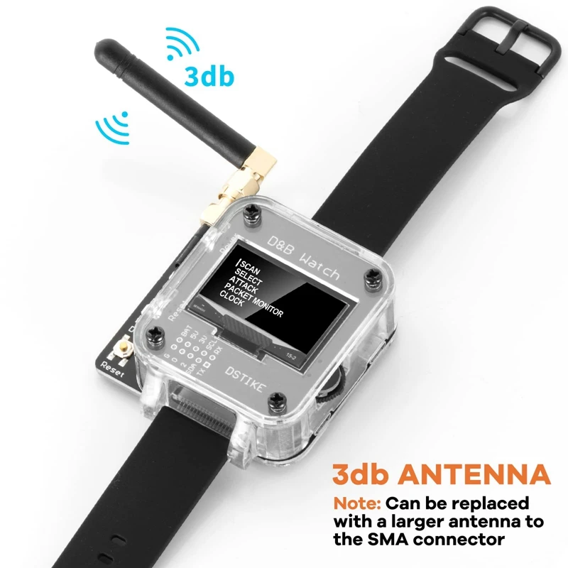 Wifi Deauther & Bad USB Watch V4 ESP8266 Atmega32u4 программируемая макетная плата тестовый