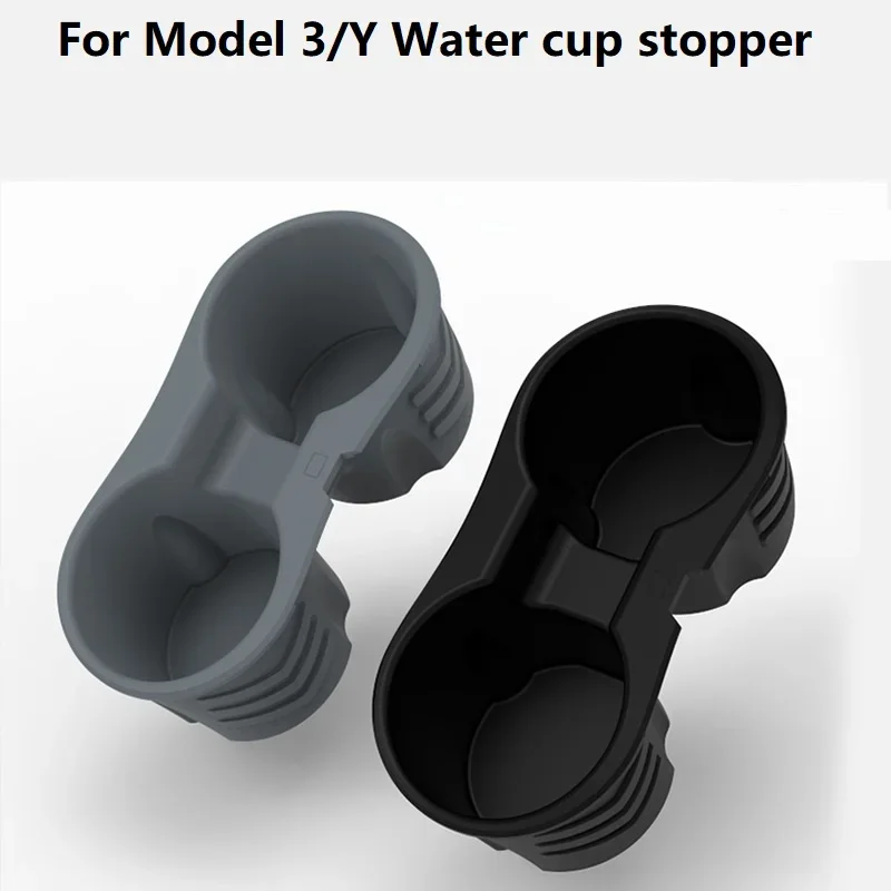 

Herrfuks Storage For Tesla Model 3 Model Y Water Cup Stopper Food-Grade Silicone Steady