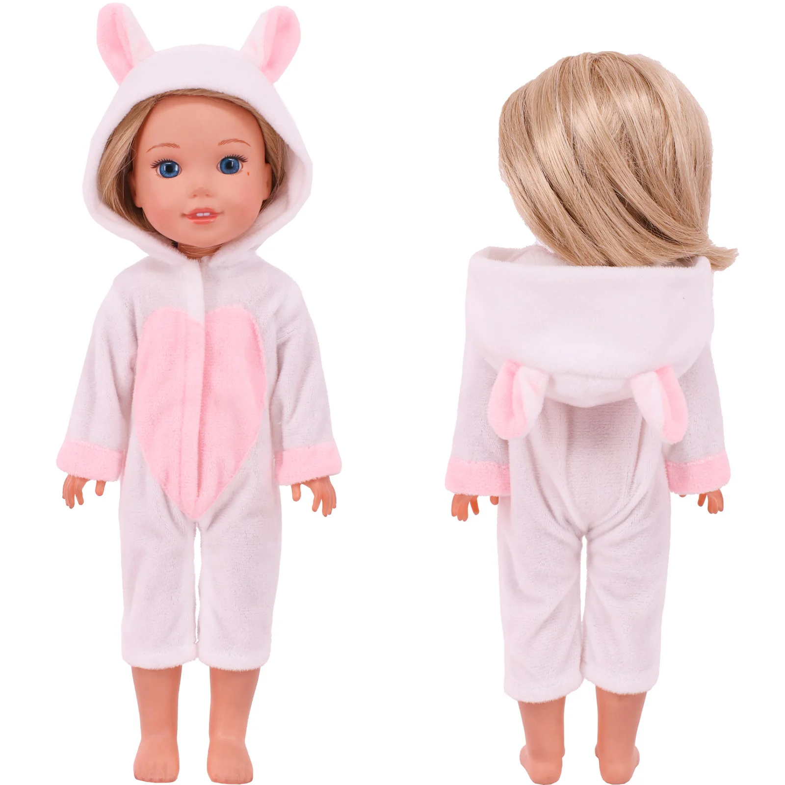 14.5Inch Doll Clothes Bodysuit Hooded&Suspender Skirt,Lace Thigh Sock Fit Nancy Doll&36Cm Paola Renio&Alive Baby Doll Girl's Toy images - 6