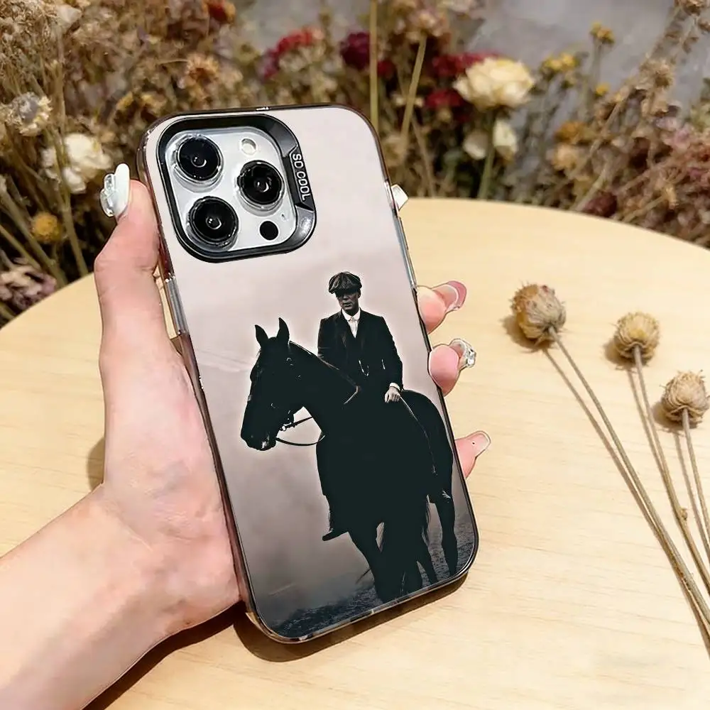 Чехол для телефона Peaky Blinders Tommy Shelby для iPhone 17, 16, 15, 14, 13, 12, 11 Plus, Pro Max, XS, цветной серебристый чехол-накладка (art.: 3920d99804948) - 3920d99804948