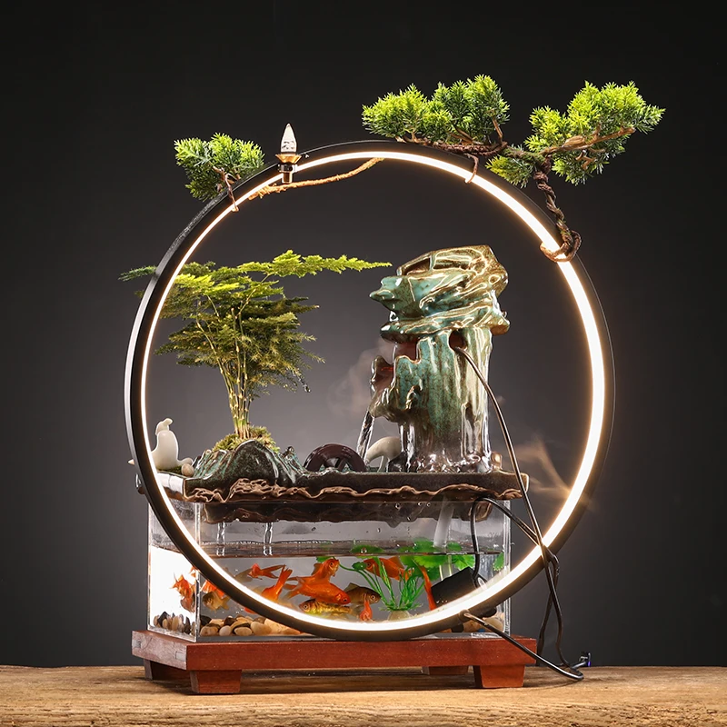 

Backflow Incense Burner Modern Aromatherapy Incense Burner Smoke Waterfall Diffuser Zen Assuaging Encensoir Incense Burners