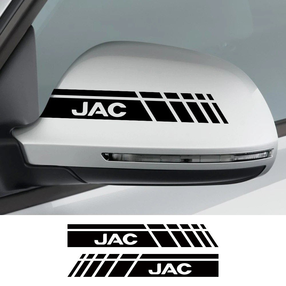 2PCS Car Rearview Mirror Stickers For JAC Refine J3 J2 S5 A5 J5 J6 J4 Vapour S2 T8 Auto Tuning Accessories Vinyl Film Decals - купить по