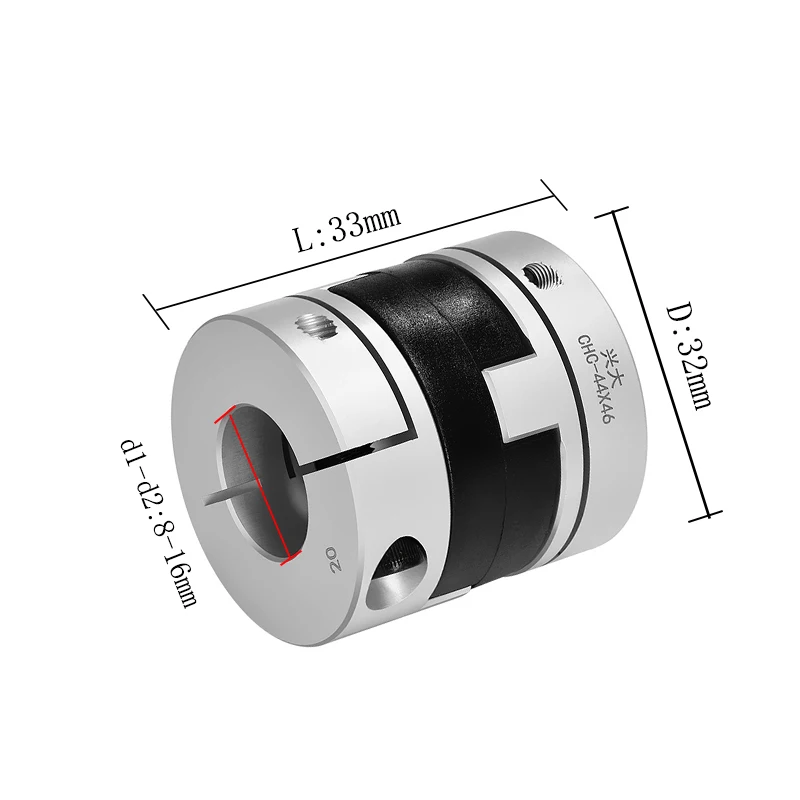 

CHC Aluminum Alloy Quick Release Coupling Clamping Type Cross Adjusting Coupling Cross Slider Coupling CHC-32x33
