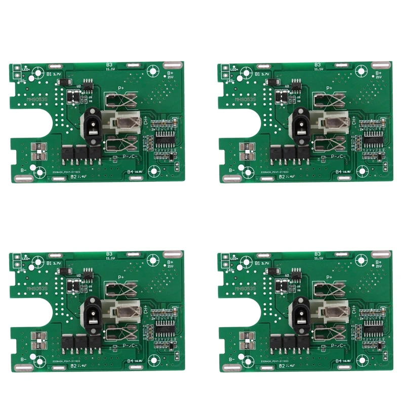 

4X BMS 5S 18V 21V 30A Lithium Battery Protection Board PCB 18650 Battery Charge Protection Board Module For Screwdriver