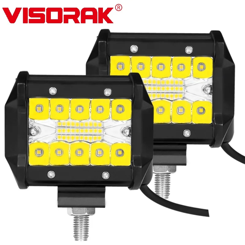

VISORAK 4inch Flood Motorcycle Bumper LED Work Light For SUV Bicycle 4x4 4wd Car Pickup Truck Offroad ATV Jeep Ford Hummer Lorry