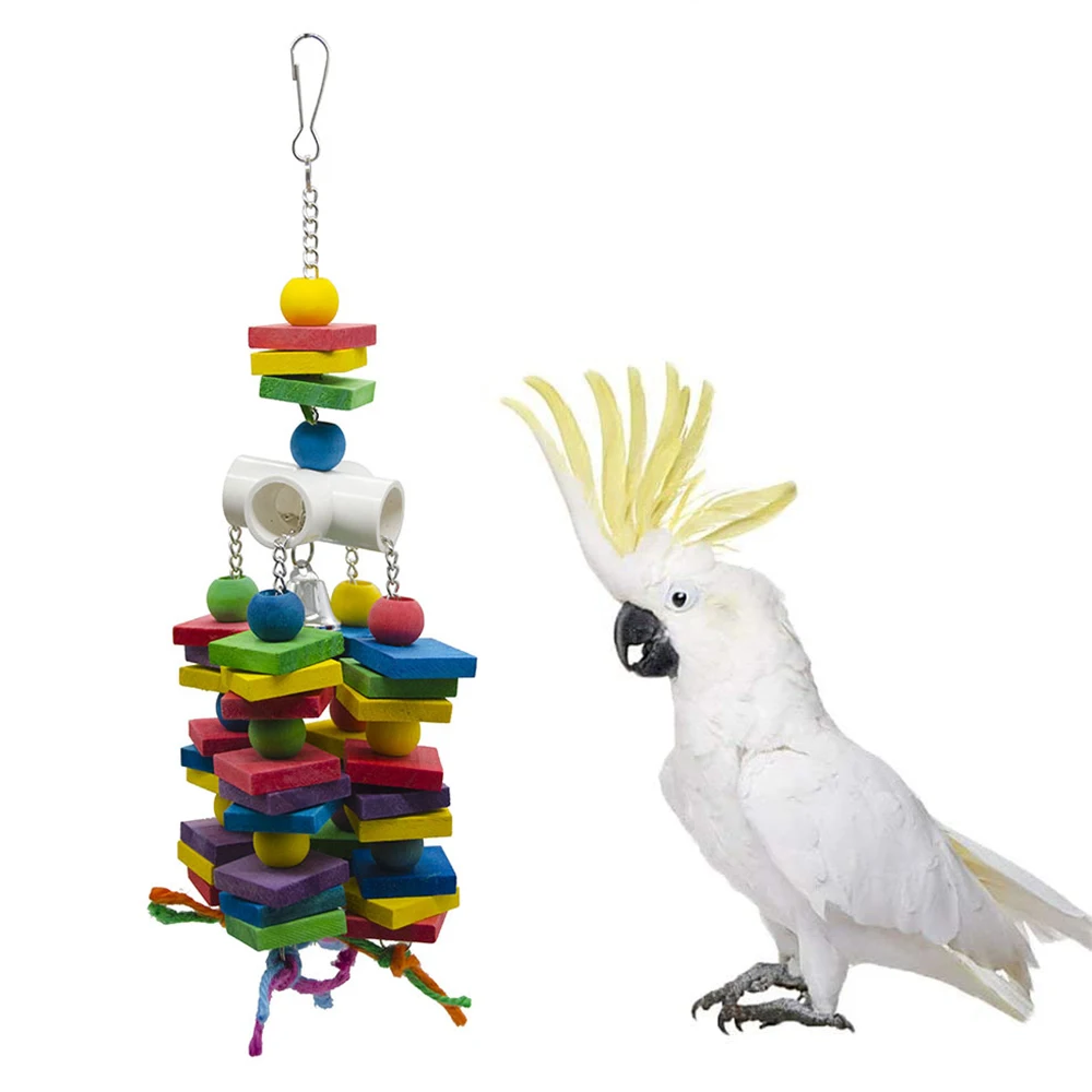 Большая жевательная игрушка для попугаев птицы Macaw африканские грибы Cockatoo Eclectus