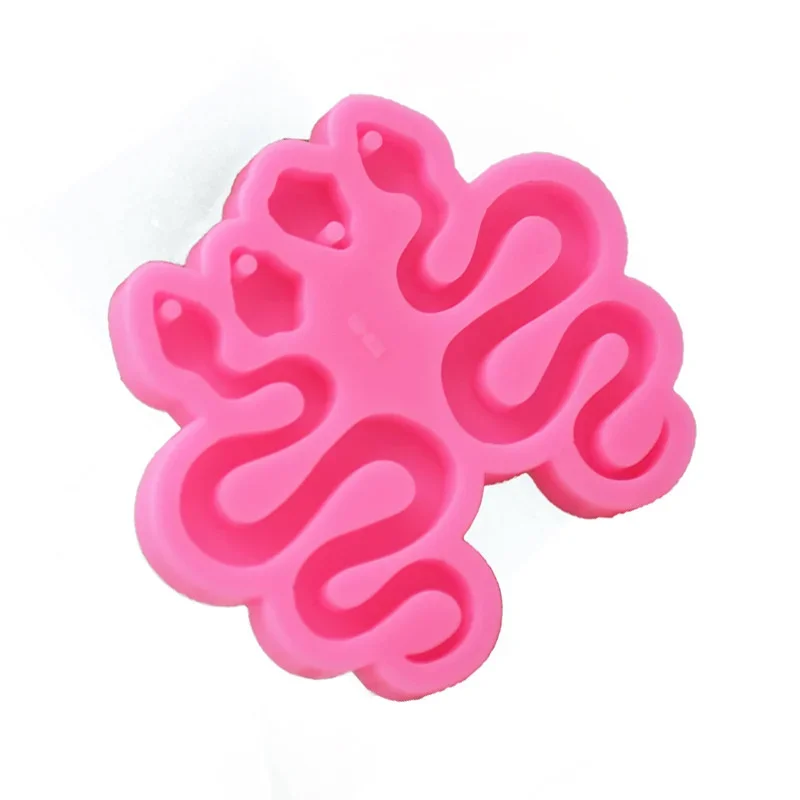 Serpents Silicone Rubber Flexible Food Safe Mold resin clay fondant crafts cake decor etc Two Snakes Polymer Mould