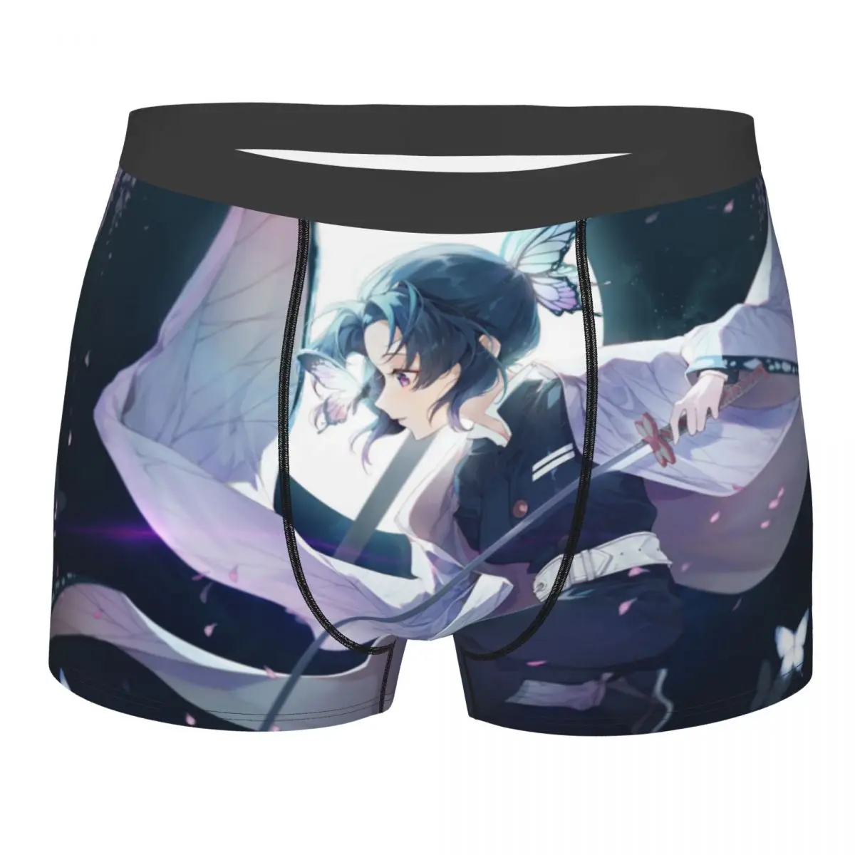 

Demon Slayer Kochou Shinobu Men's Underwear Kimetsu No Yaiba Kamado Boxer Briefs Shorts Panties Novelty Soft Underpants for Male