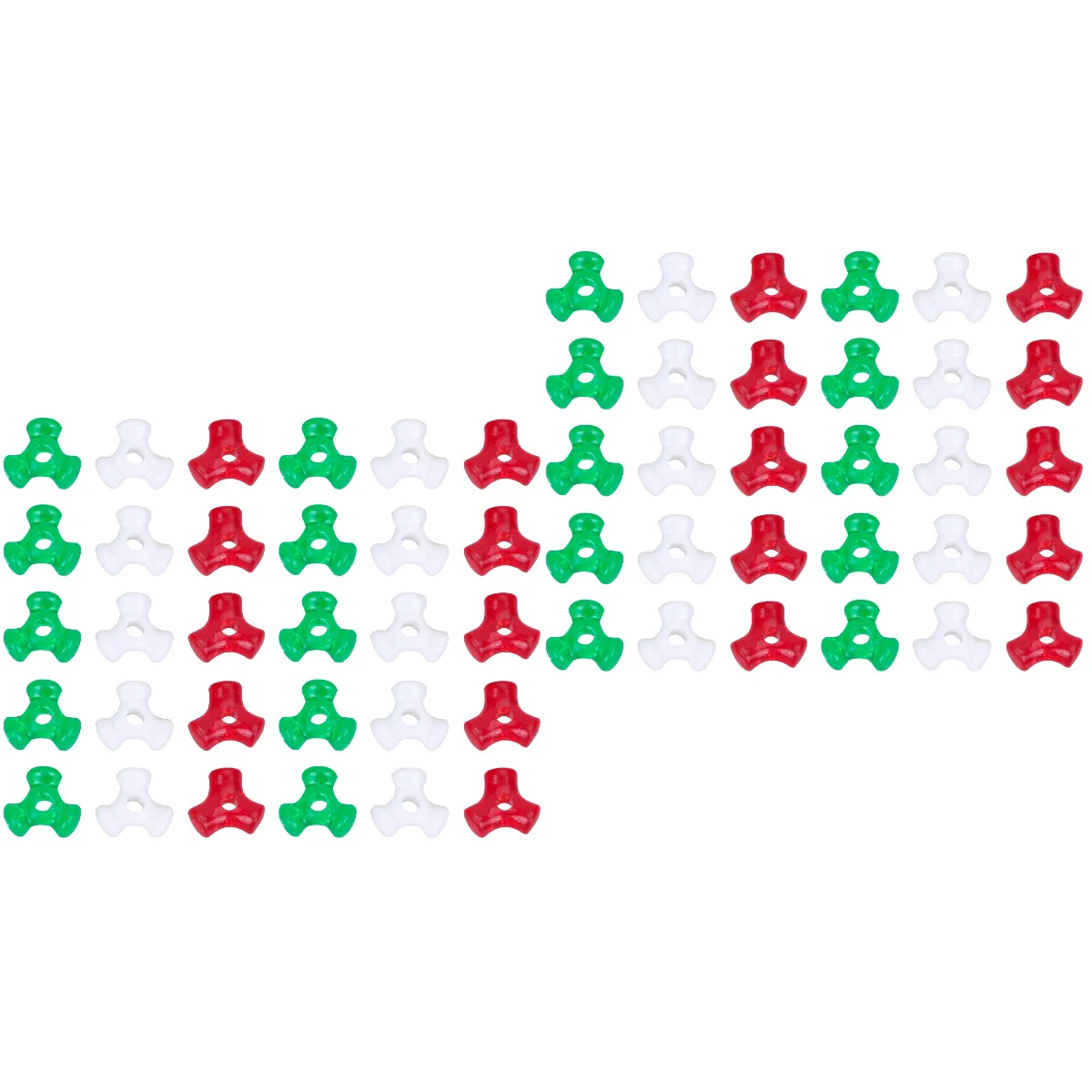 

Beads Christmas Crafts Green Tridiy Rainbow Supplies Beadingred Bead Party Kids Trigeminal Spacer Shaped Decorationsopaque