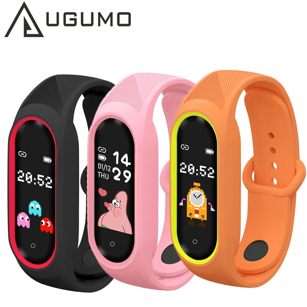 

UGUMO kids smart Watch for children Fitness Bracelet Heart Rate Blood oxygen Monitoring Smartwatch bands pk M4 5 6