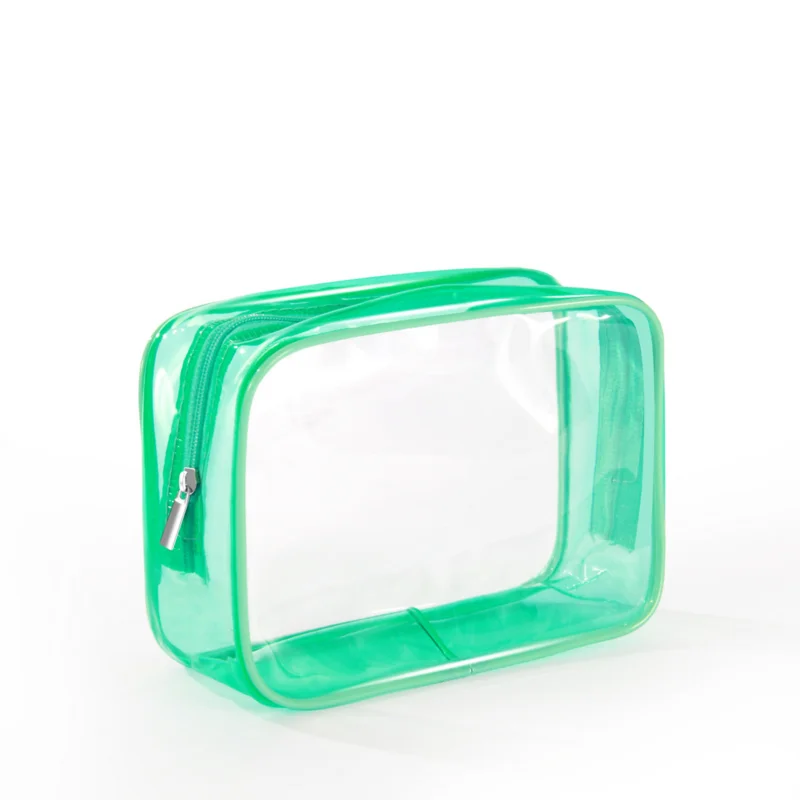 Wash bag, transparent packaging bag, waterproof storage, candy colored PVC makeup bag, outdoor portable travel