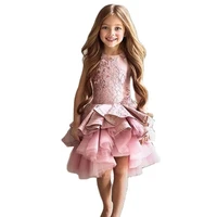 sequins girls dress tiered fluffy tulle party kids princess dresses for girls baby clothes 2 14y