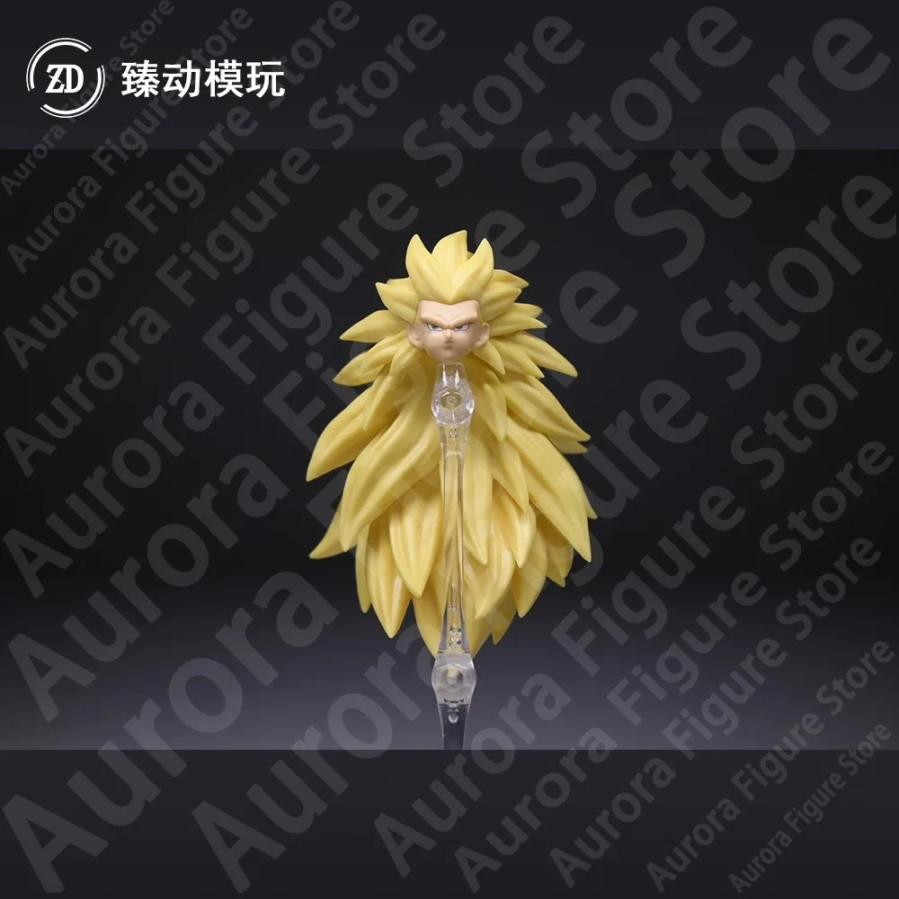 Фото В наличии ZD Studio Dragon Ball SHF Super Saiya SSJ3 Vegito Bardock Son Goku Goku Black Gogeta Head Accessories Kit Фигурка №4