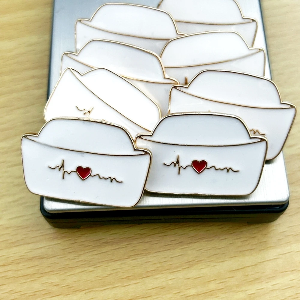 Брошь эмалированная женская значок для медсестры шляпы аксессуары лацканов