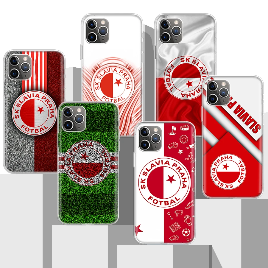 

Sk Slavia Praha Czech Republic Soft Silicone Phone Case For Apple iPhone 14 11 12 Mini 13 Pro XR X XS Max 7 8 6 6S Plus + 5 SE