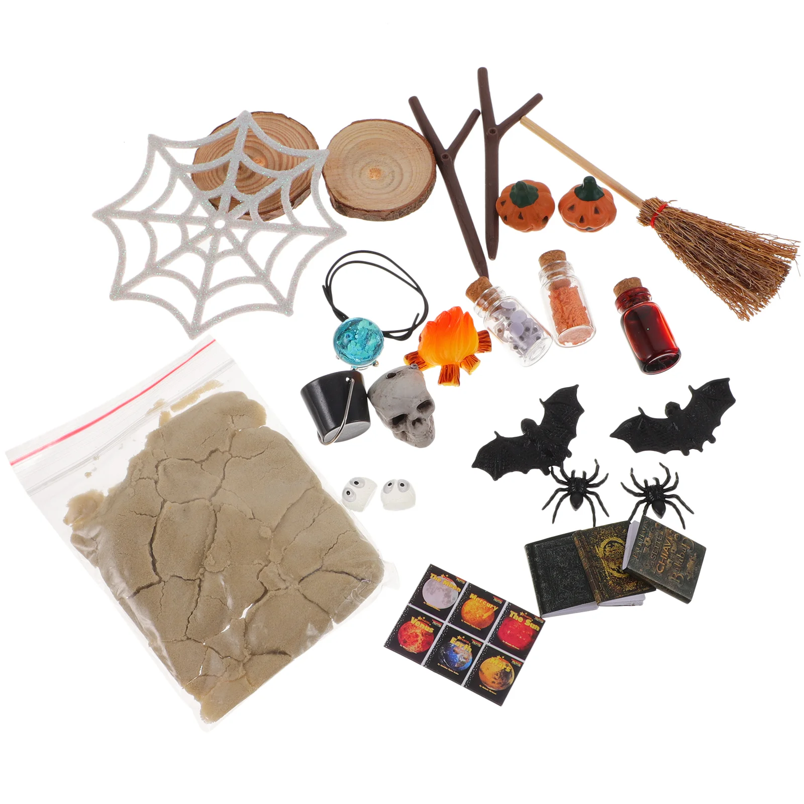 

Dollhouse Halloween Desktop Adornment Mini Kit Decorative Decoration Festive Scene Layout Prop Accessories