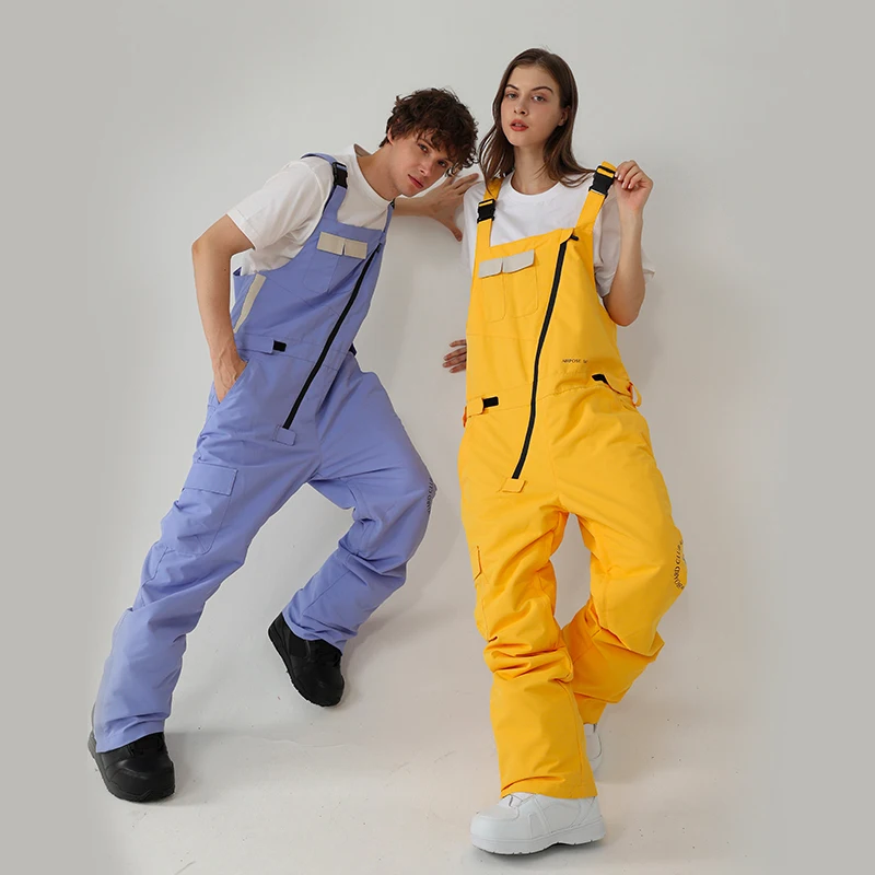 

New One Piece Ski Pants Men Outdoor Sports Snowboard Women Overalls Set Windproof Waterproof Keep Warm Skiing Suit Jumpsuits