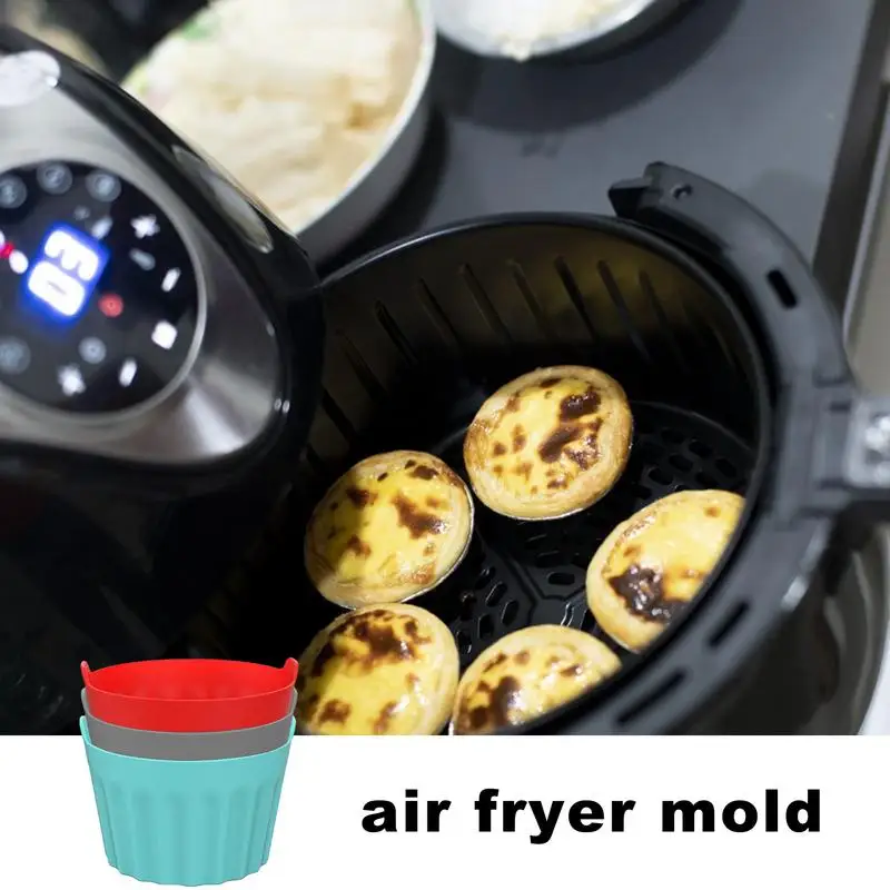 Силиконовая форма Ramekins для выпечки маффинов фритюрницы набор аксессуаров с