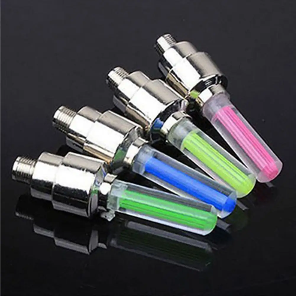 

2Pcs LED Light Valve Cap Universal Decorative Waterproof Car LED NEON Lamp Tire Valve Sealing Cap for Modification