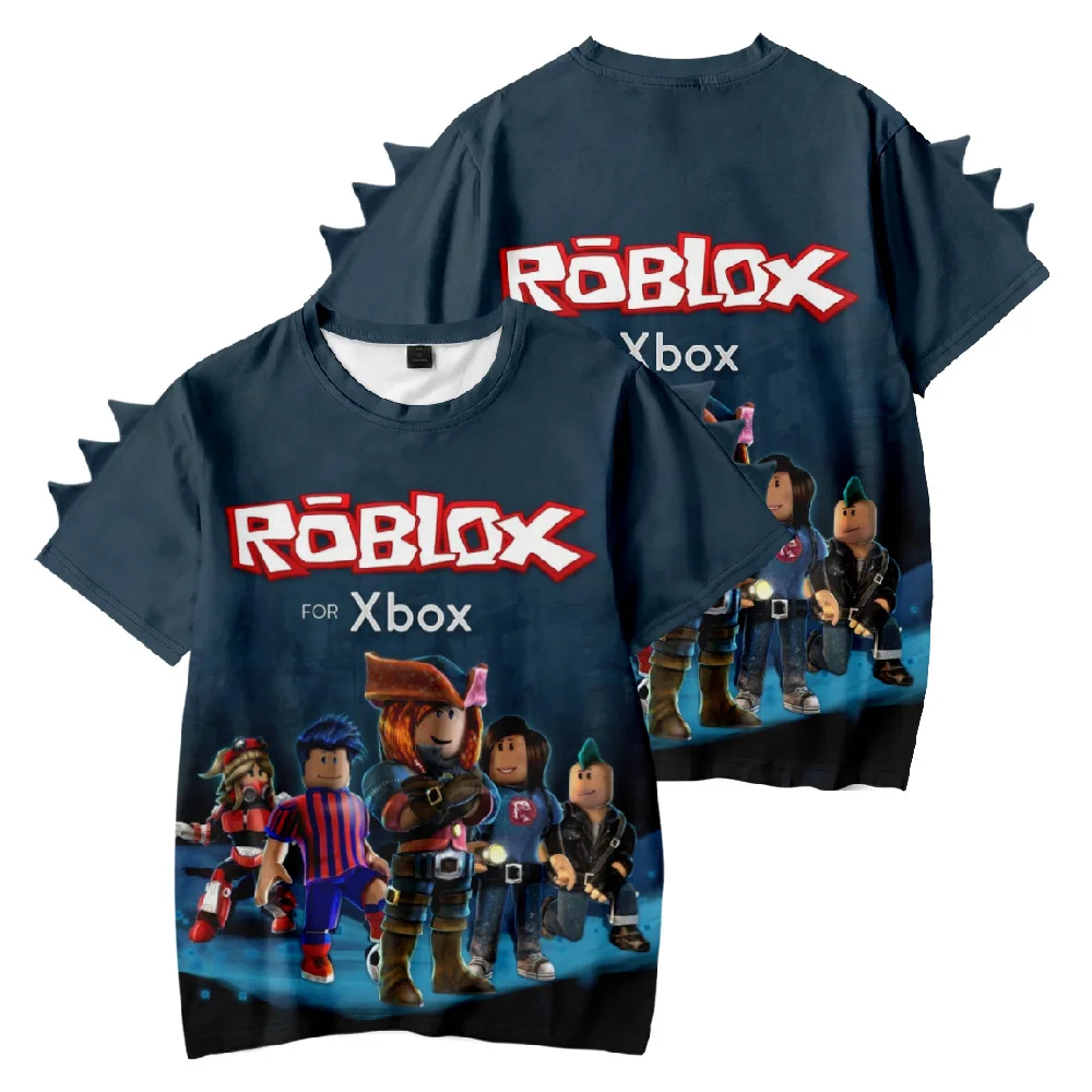 Детская Футболка Roblox Kawaii С Принтом Динозавра