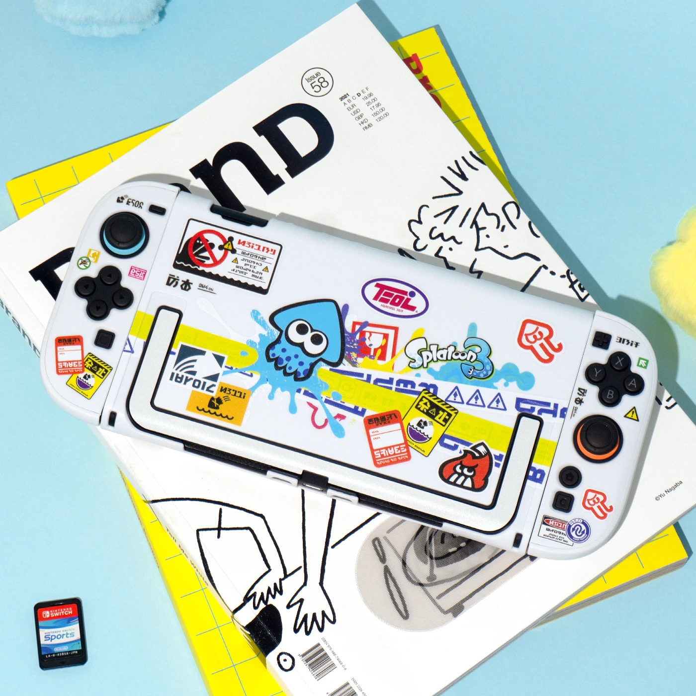Фото Original Switch2 Protective Case Cartoon Octopus Color Spray Hard Shell Ns2 Protective Shell Transparent Anime Game Peripheral №1