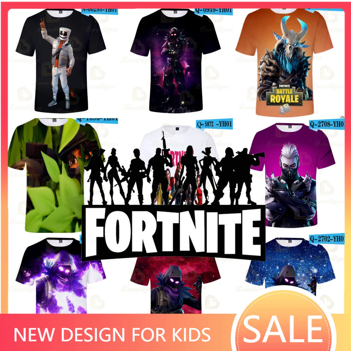 

Men and Women Fortnite Victory Shooter Kids T-shirt Hero Battle Royale Tshirt Tops Boys Girls Cartoon Tops Boys Clothes