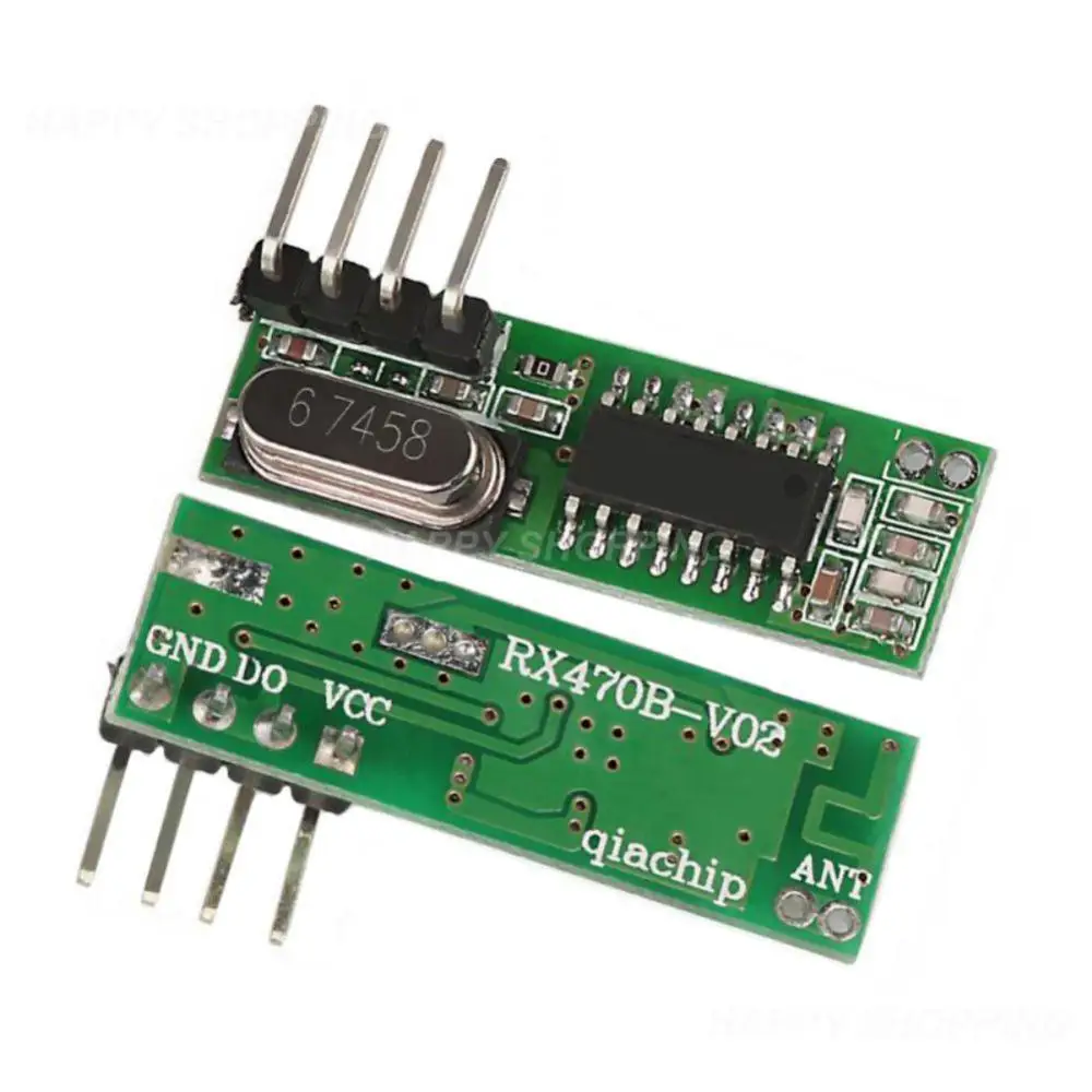 

RX470-4 Universal 433Mhz Superheterodyne Wireless RF Receiver Module For Raspberry Pi Arduino ARM MCU Diy Kits