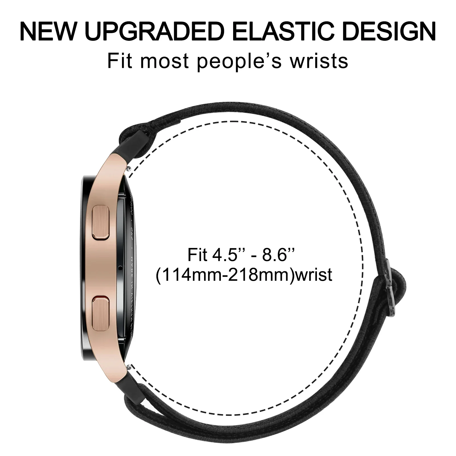 Фото Нейлоновый эластичный ремешок 18 мм для Huawei Watch GT 5 4 41 мм, спортивный браслет-браслет для Huawei Watch GT 5 Pro 42 мм, ремешок для часов №4