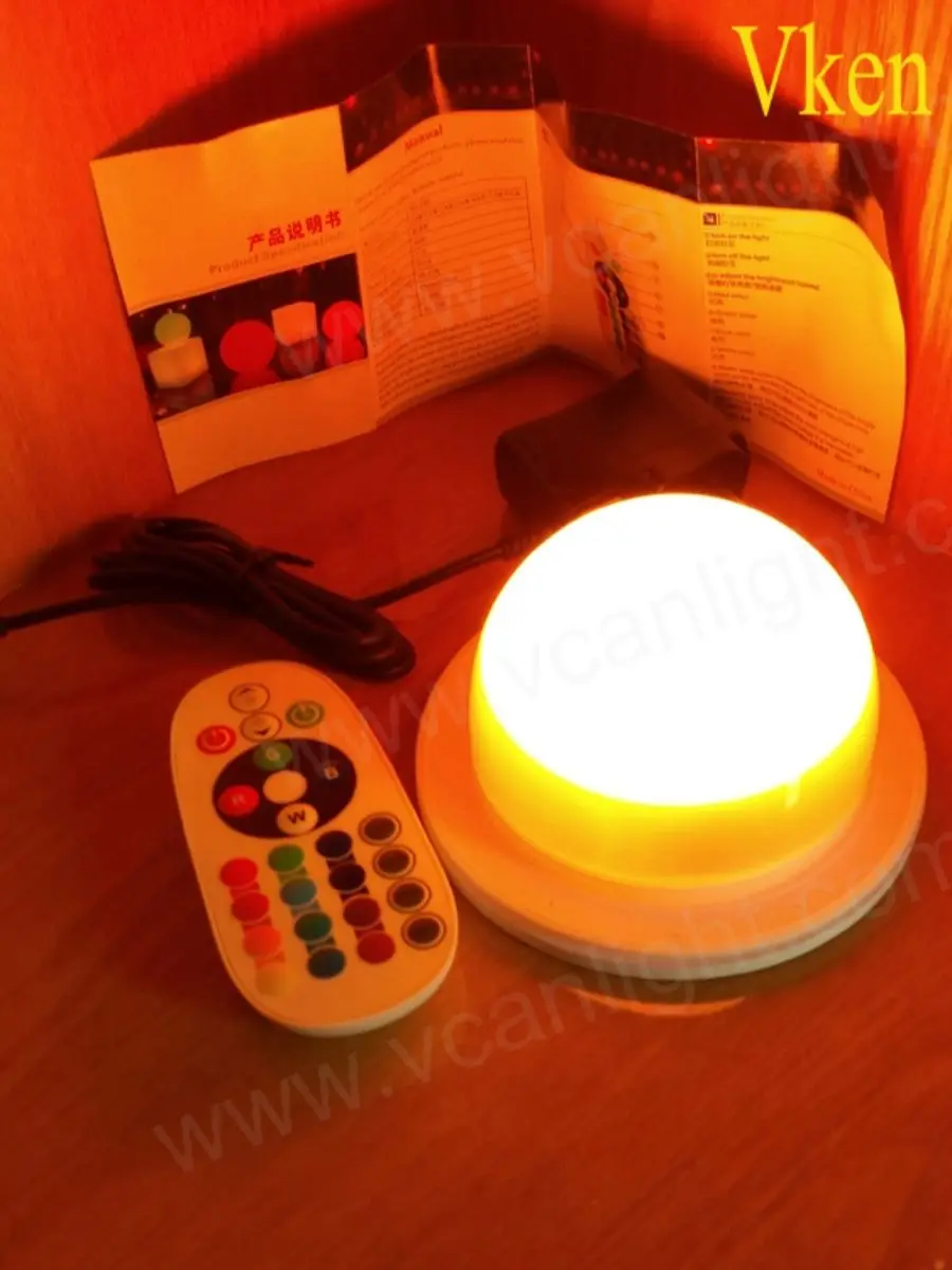 5 шт./Лот Быстрая бесплатная доставка супер яркий 12 см RGB пульт дистанционного