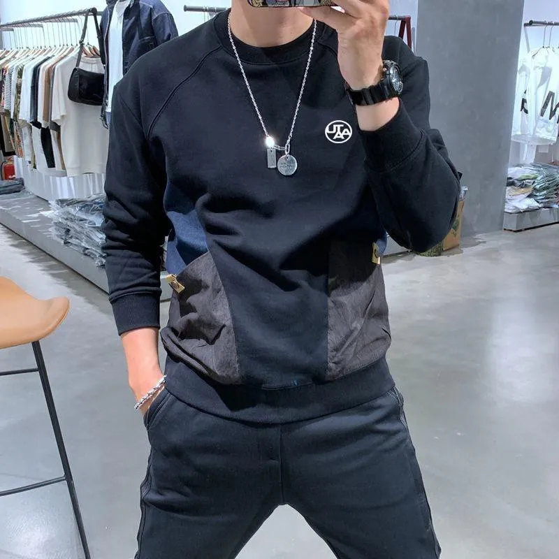 Golf apparel men's sweater autumn and winter outdoor sports loose bottom sweater fashion golf men's bottom sweater