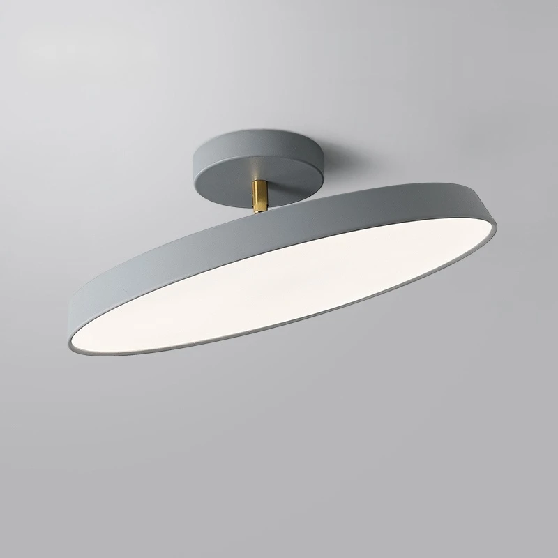 Nordic Bedroom Ceiling Lamp Simple Modern Round Room Porch Balcony Lamp All Aluminum Ultra-thin Ceiling Light