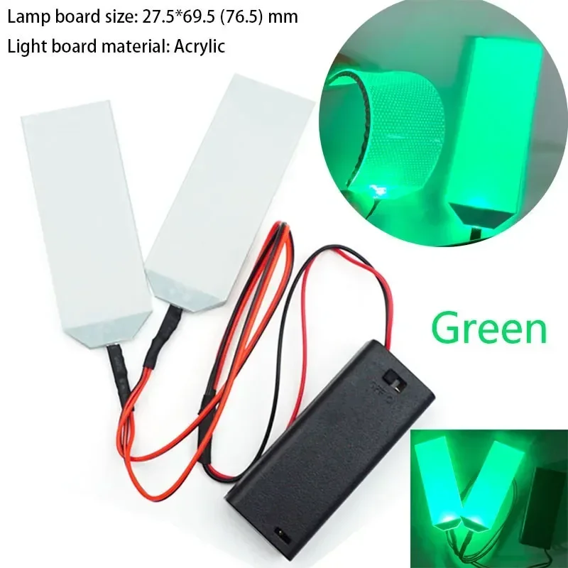 

Аксессуары для маскарада «сделай сам», гибкий светодиодный светильник для глаз, комплекты для Хэллоуина, шлем, маска, реквизит, батарея ААА 27,5X69,5 мм