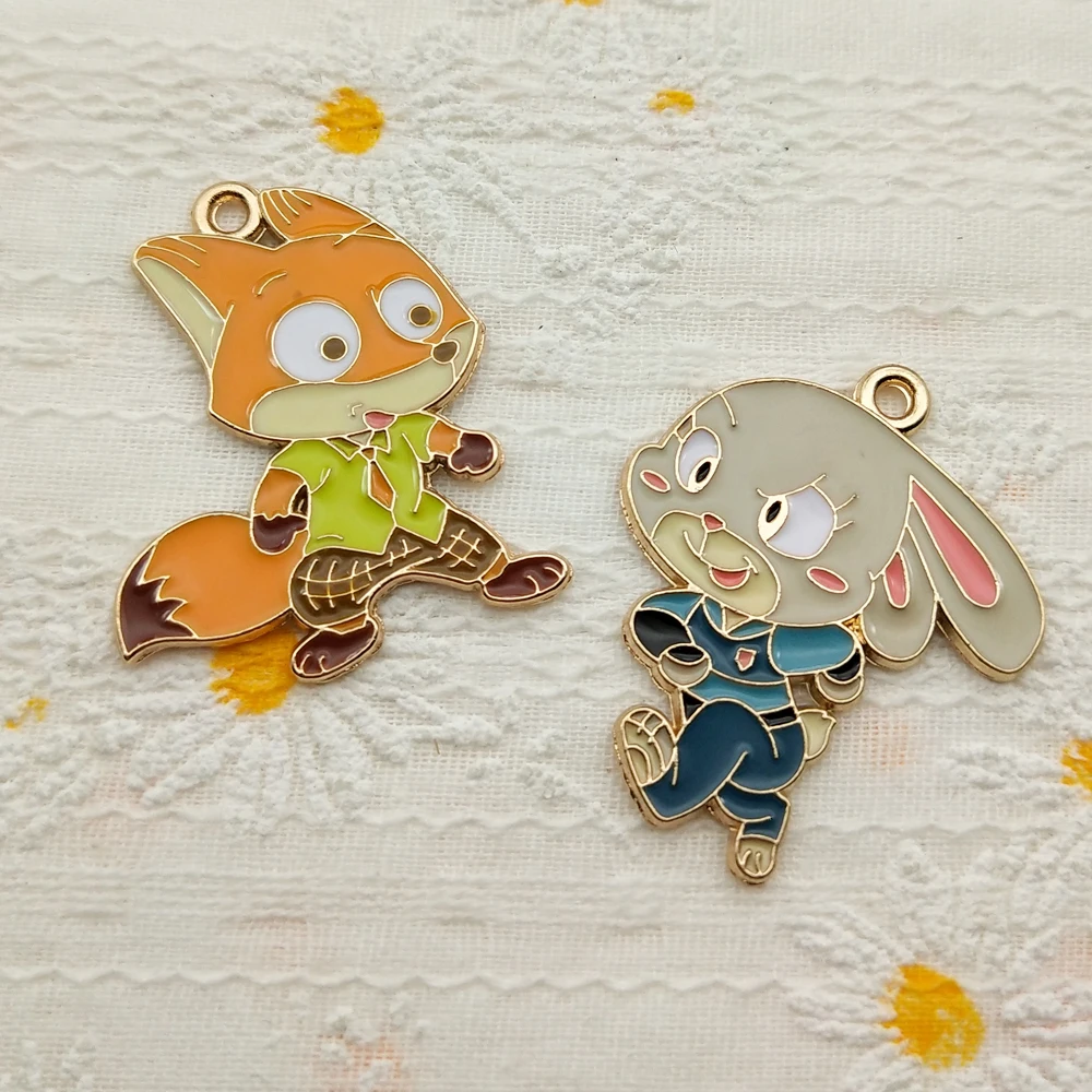 10 шт. аниме Шарм для изготовления ювелирных изделий из мультфильма Эмаль